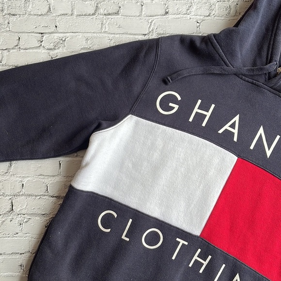 GHANDA | Tricolour statement hoodie - Picture 2 of 7